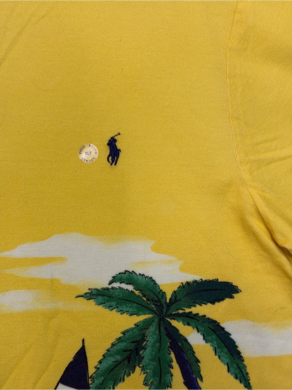 🌴 Polo Ralph Lauren Tropical Island Print Polo Shirt – New Without Tags (NWOT) - Picture 4 of 11